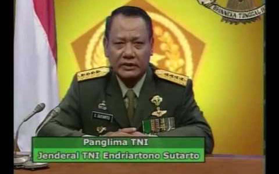 TNI chief General Endriartono Sutarto (Suara Nasional)