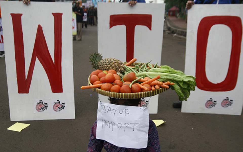 World Trade Organisation protest in Jakarta (Satu Harapan)