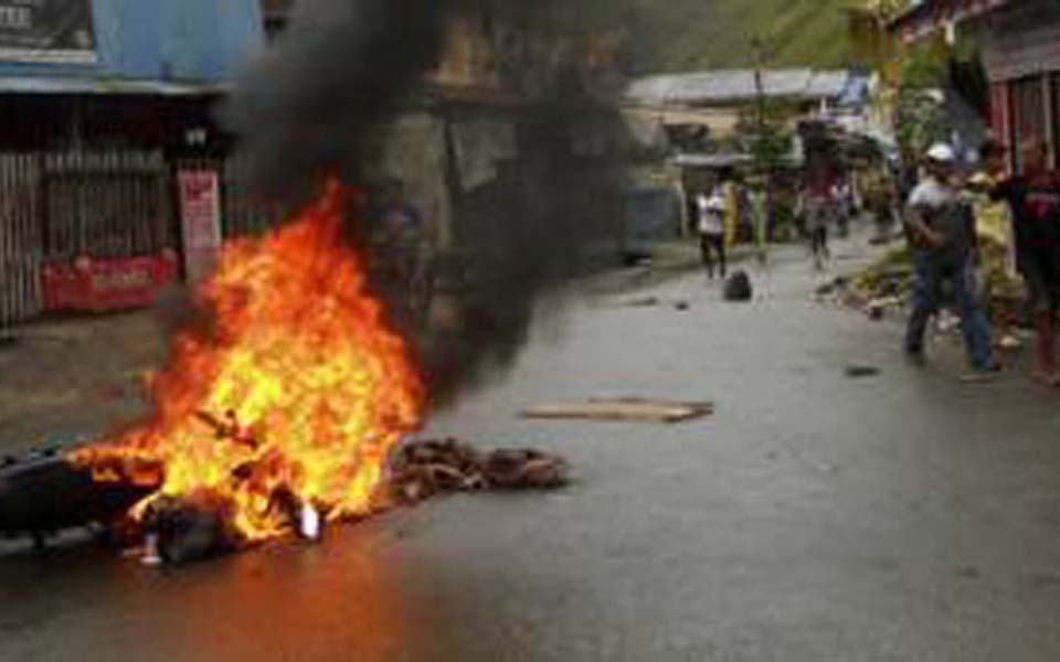 Aftermath of riots in Abepura (BBC)