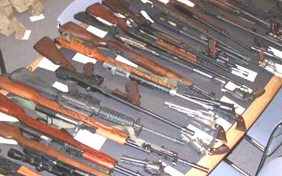 Illegal weapons seized by military in Aceh (108 Jakarta)