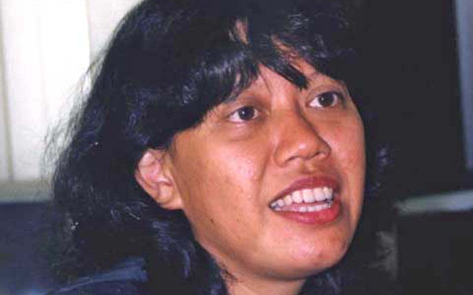 People's Democratic Party general chairperson Dita Indah Sari (Perspektif Baru)