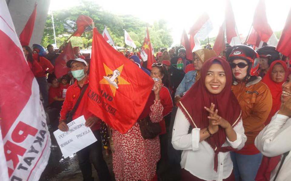 People's Democratic Party protest (Twitter)