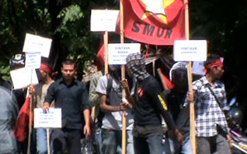 Aceh People's Party and Student Solidarity for the People rally (PRA)