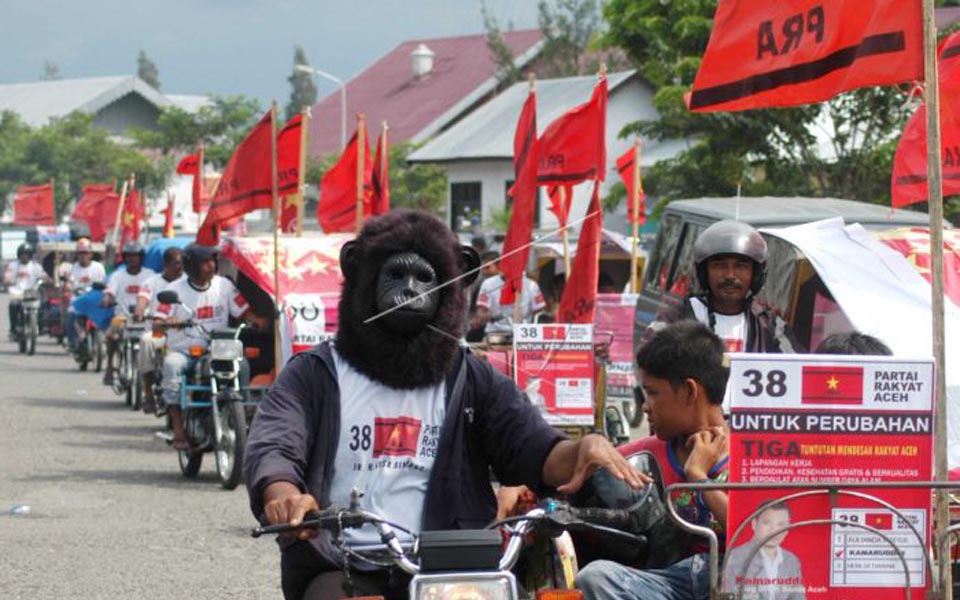 Acehnese People's Party rally (Antara)