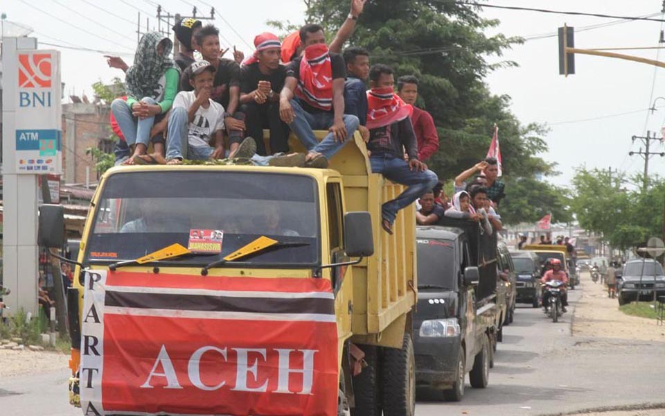 Election rally in Aceh (steemit)