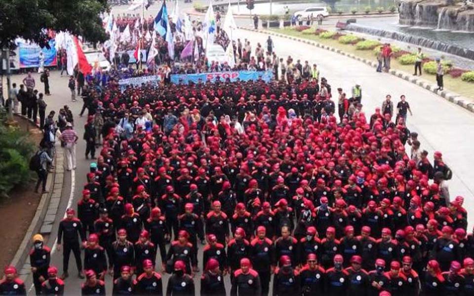 May Day rally in Jakarta (Tribune)