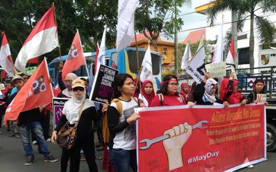 May Day rally in Pekanbaru (Tribune)
