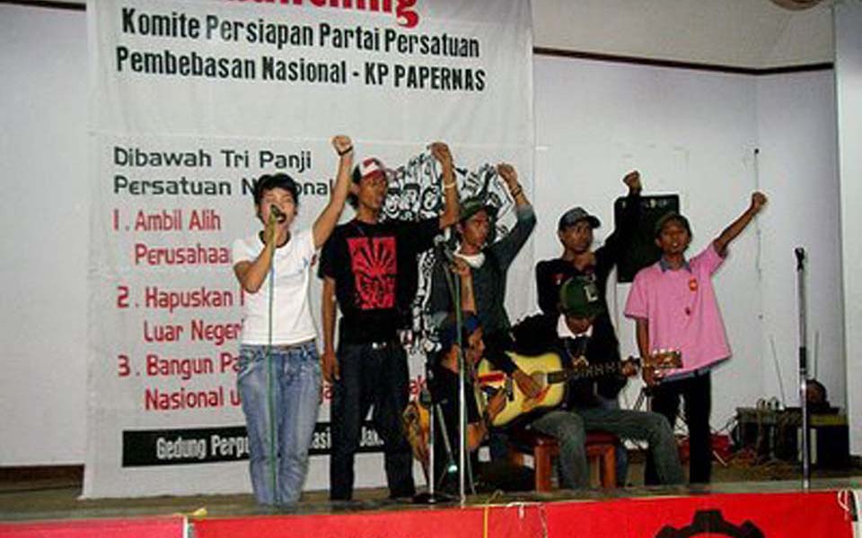 Performance at Papernas founding congress in Yogyakarta - January 18, 2017 (Socialist Unity)
