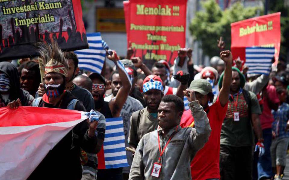 West Papuan students rally for independence in Yogyakarta (hariansib)