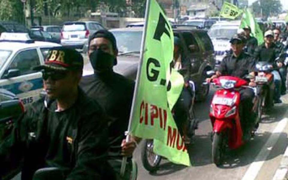 Betawi Brotherhood Forum rally in Jakarta (Viva)