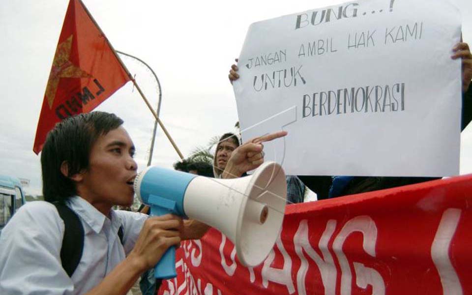 Papernas rally in Makassar (Antara)