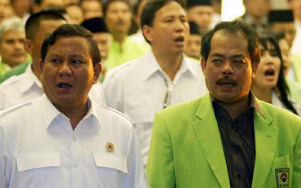 Prabowo Subianto and Bursa Zarnubi (Tempo)