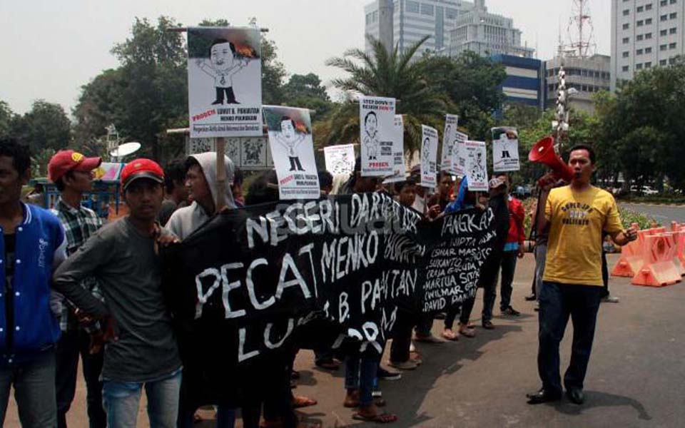 Pro-Democracy Activist Network rally in Jakarta (aktual)