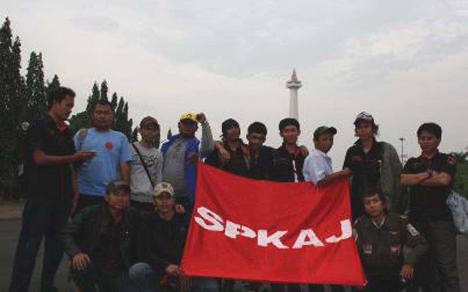 SPKAJ protest in Jakarta (Central SPKAJ)