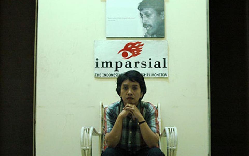 Suciwati, wife of murdered human rights activist Munir (Temp)