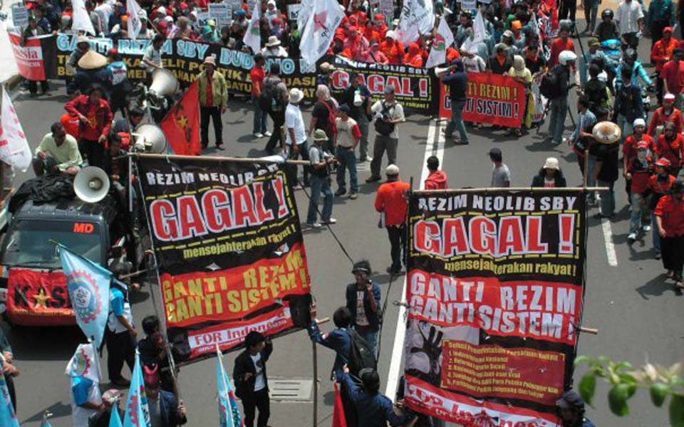 Indonesian People's Opposition Front protest action (PRP Makasar)