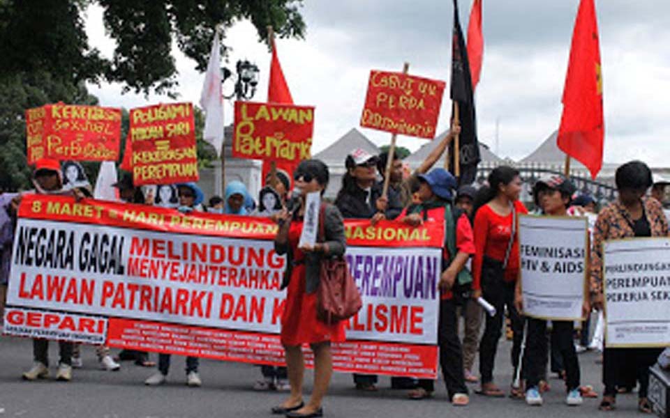 International Women's Day rally (Perempuan Mahardhika)