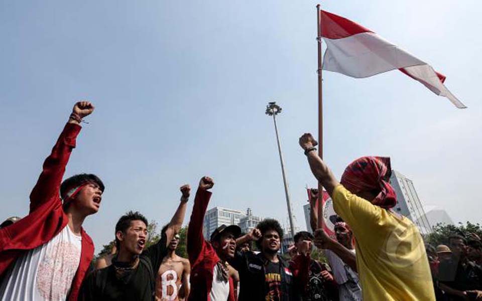 Protest action in Jakarta (Liputan 6)