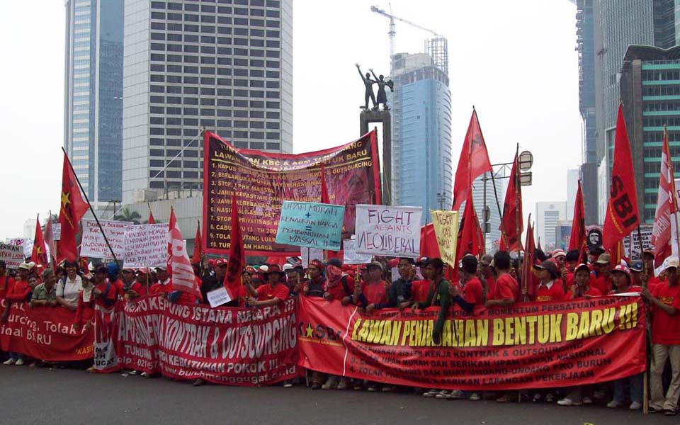 Workers Challenge Alliance (ABM) rally in Jakarta (usyd.edu)