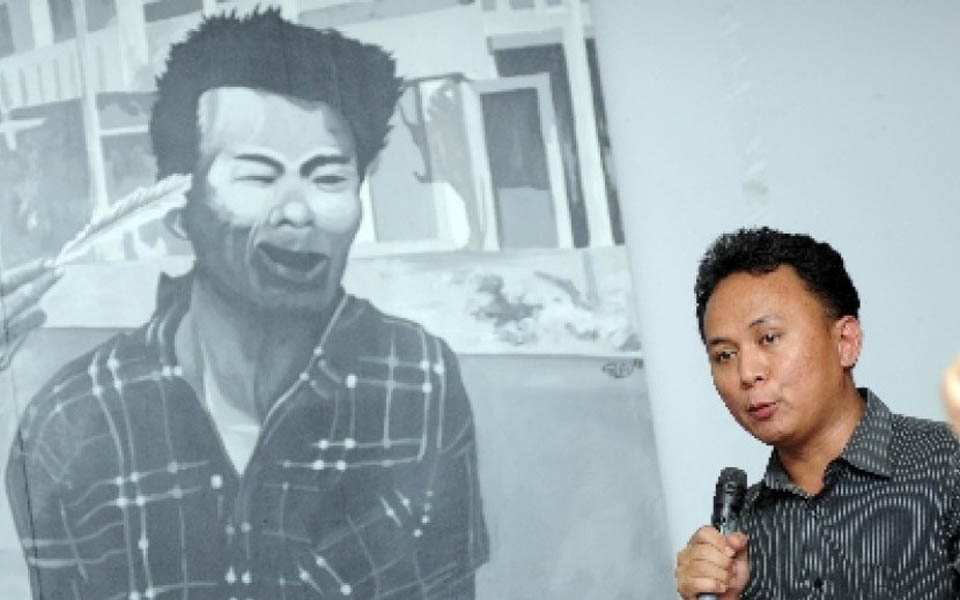 Former PRD member and abduction victim Mugianto (Republika)