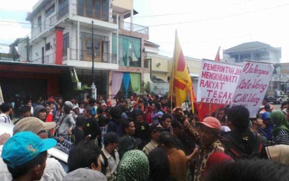 May Day rally in Purwokerto (Tribune)