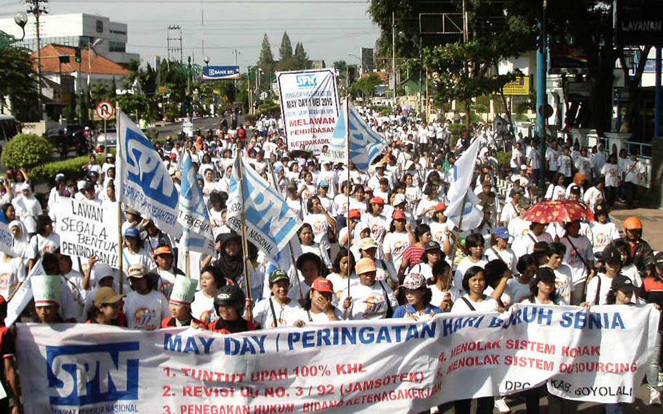 SPN workers commemorate May Day (SPN Jateng)
