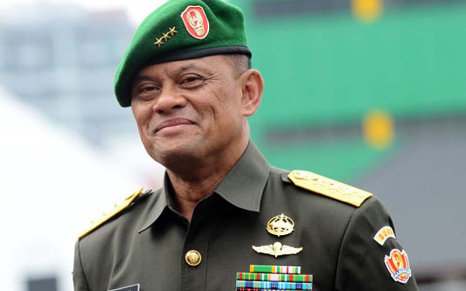 Army Strategic Reserves (Kostrad) commander Gatot Nurmantyo (Asatu News)