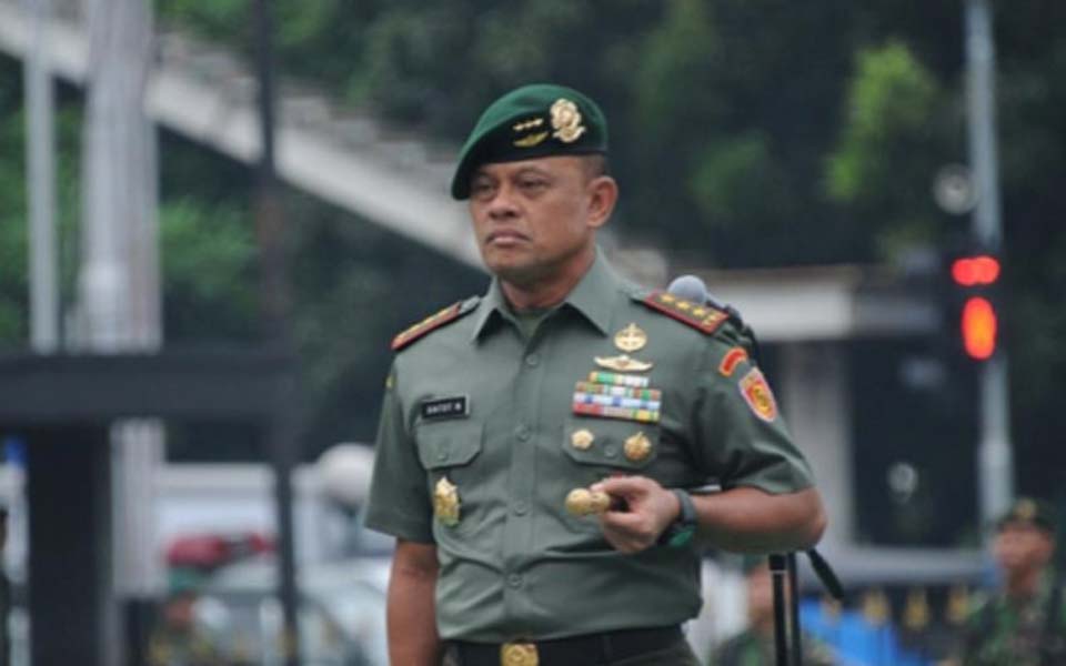 Army chief of staff (Kasad) General Gatot Nurmantyo - Undated (Warta Buana)