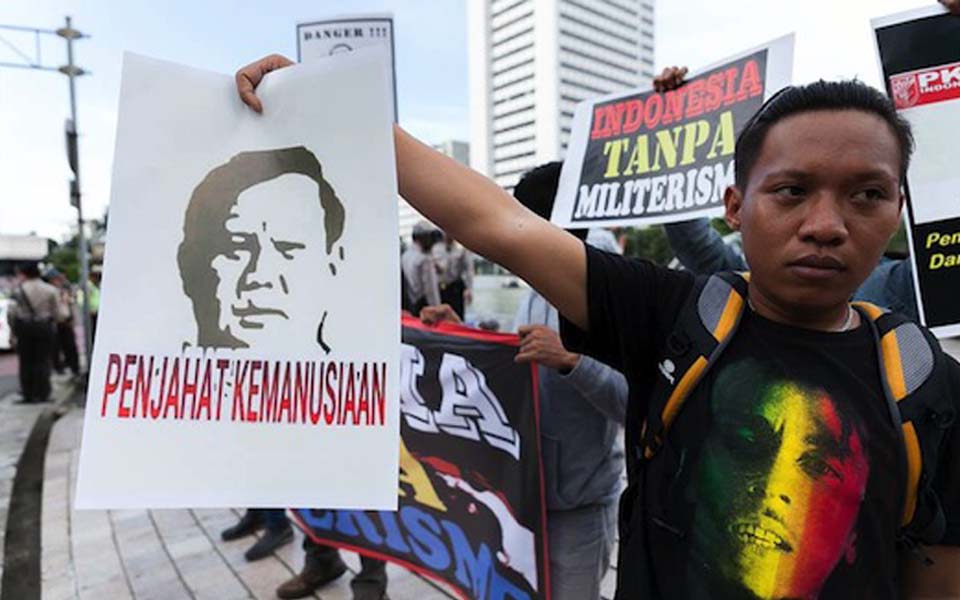Indonesia Without Militarism action in Jakarta - April 4, 2014 (RMOL)