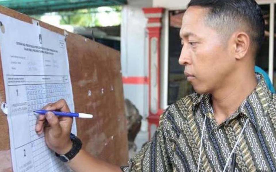 Kopassus complex polling station in Kandang Menjangan, Sukoharjo - July 9, 2014 (Viva)