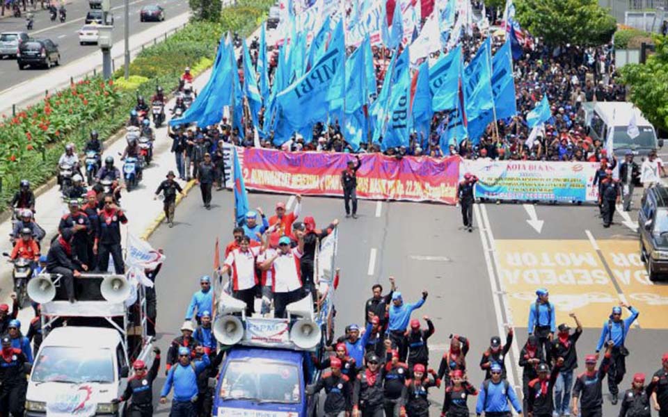 MPBI rally in Central Jakarta - Undated (KSPI)