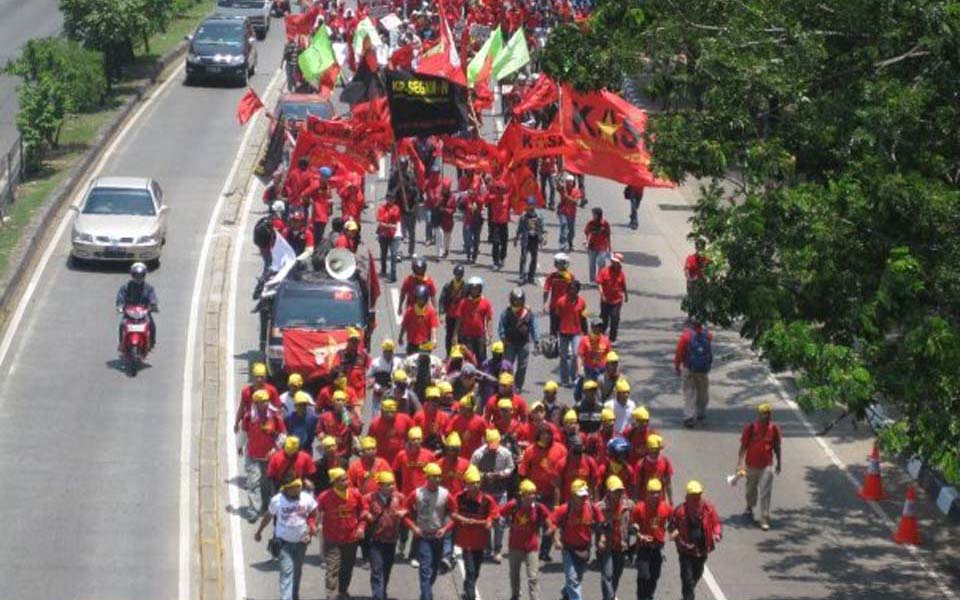 KASBI national action in Jakarta - October 24, 2009 (Mahendra)