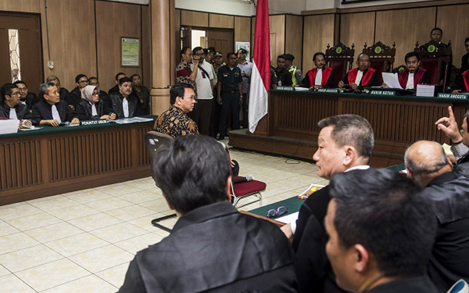 Ahok on trial for blasphemy in Jakarta - January 31, 2017 (Seto Wardhana)
