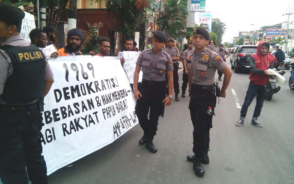 AMP and FRI-West Papua protest against 1969 Pepera in Yogyakarta - August 2, 2017
