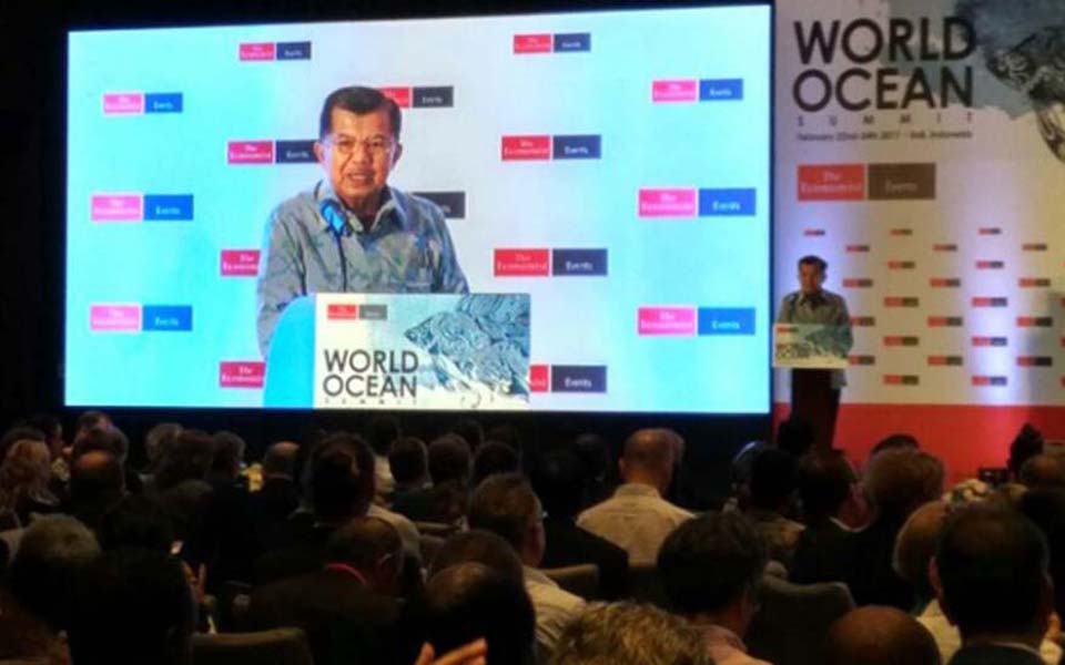 Jusuf Kalla speaking in Nusa Dua, Bali - February 23, 2017 (Tempo)