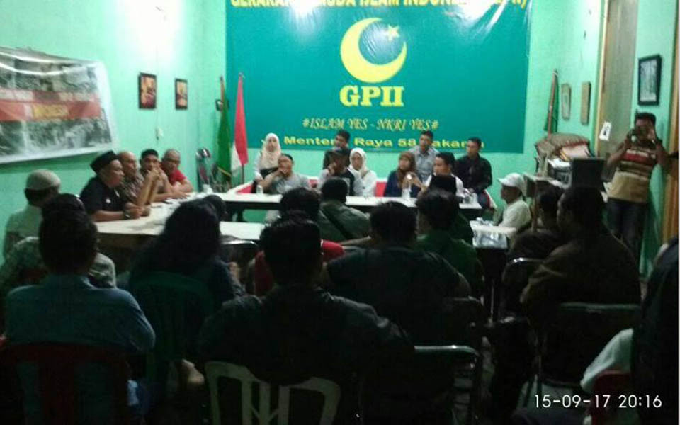 Meeting at GPII headquarters to plan attack on YLBHI offices - September 15, 2017 (Yunantyo Adi S) 