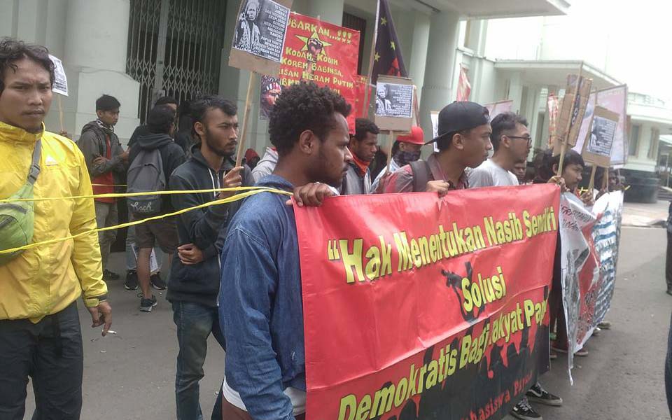 Papua students in Jakarta call for closure of Freeport, self-determination