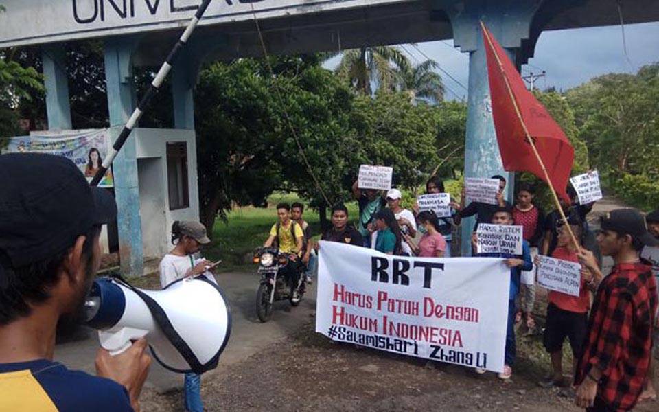 Student solidarity action at Unima - November 27, 2017 (Tribune)