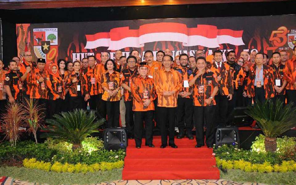 Widodo and MPR leaders attend 58th PP anniversary - October 28, 2017 (dok MPR)