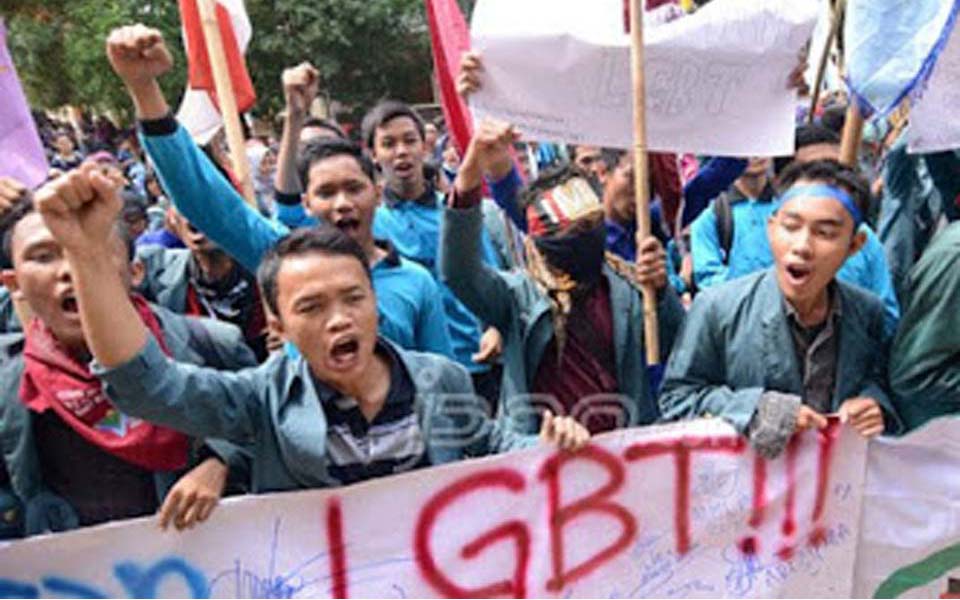 Anti-LGBT rally in Cianjur (Radar Cianjur)