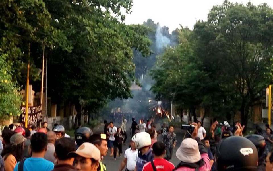 May Day action at UIN in Yogyakarta - May 1, 2018 (Kompas)