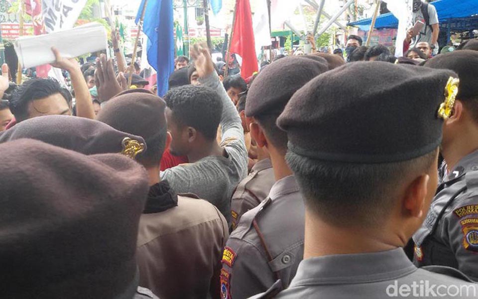 Protest against Kulong Progo Airport - January 17, 2018 (Detik)