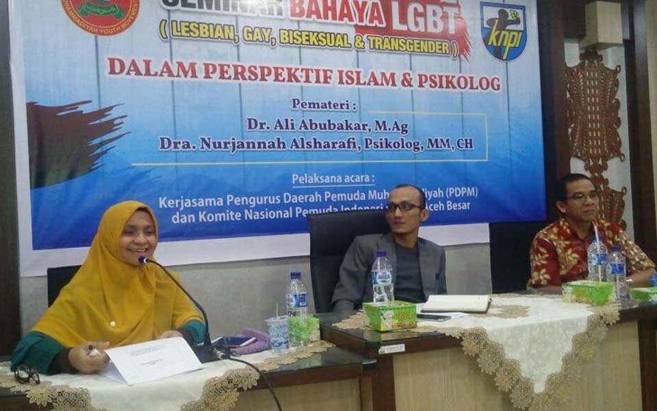 Aceh seminar on the dangers of LGBT - February 11, 2018 (Dakta)