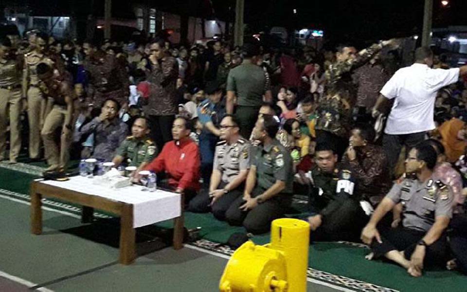 Widodo attends public screening of G30S-PKI film in Bogor - September 29, 2017 (Istimewa)