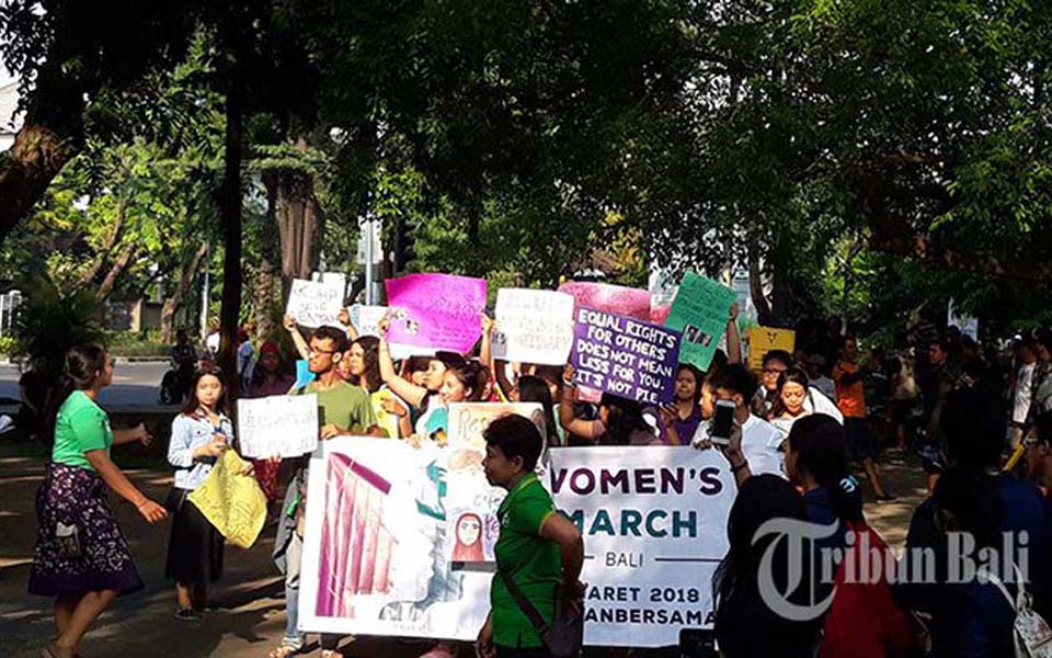 Women's March in Bali - March 4, 2018 (Tribune)