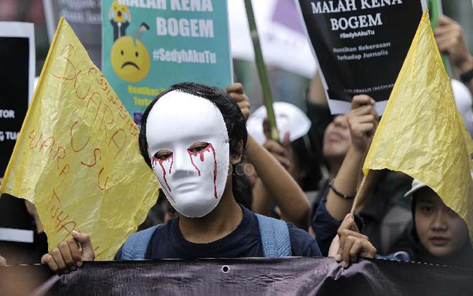 AJI rally commemorating May Day in Central Jakarta – May 1, 2019 (Tempo)