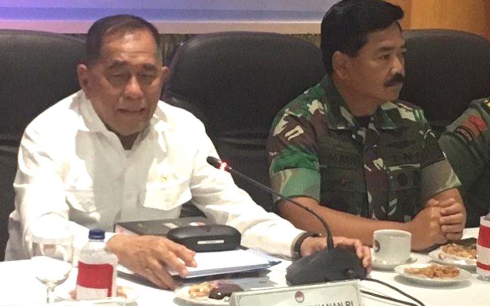 Defence MinisterRyamizard Ryacudu (left) and Hadi Tjahjanto – January 16, 2019 (Tribune)