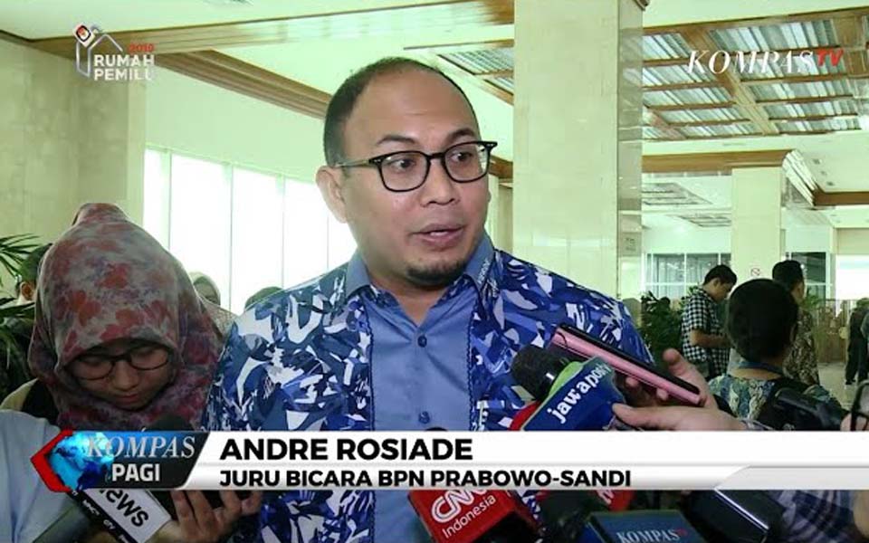 Gerindra politician Andre Rosiade (Kompas TV)