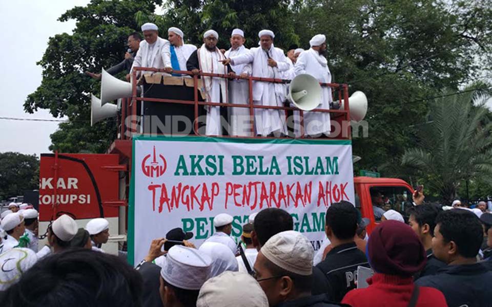 GNPF rally against Ahok in Jakarta – November 4, 2016 (Sindo News)