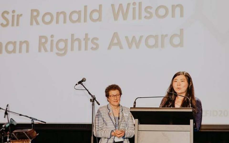 Koman receives ACFID award in Sydney – October 23, 2019 (ACFID)